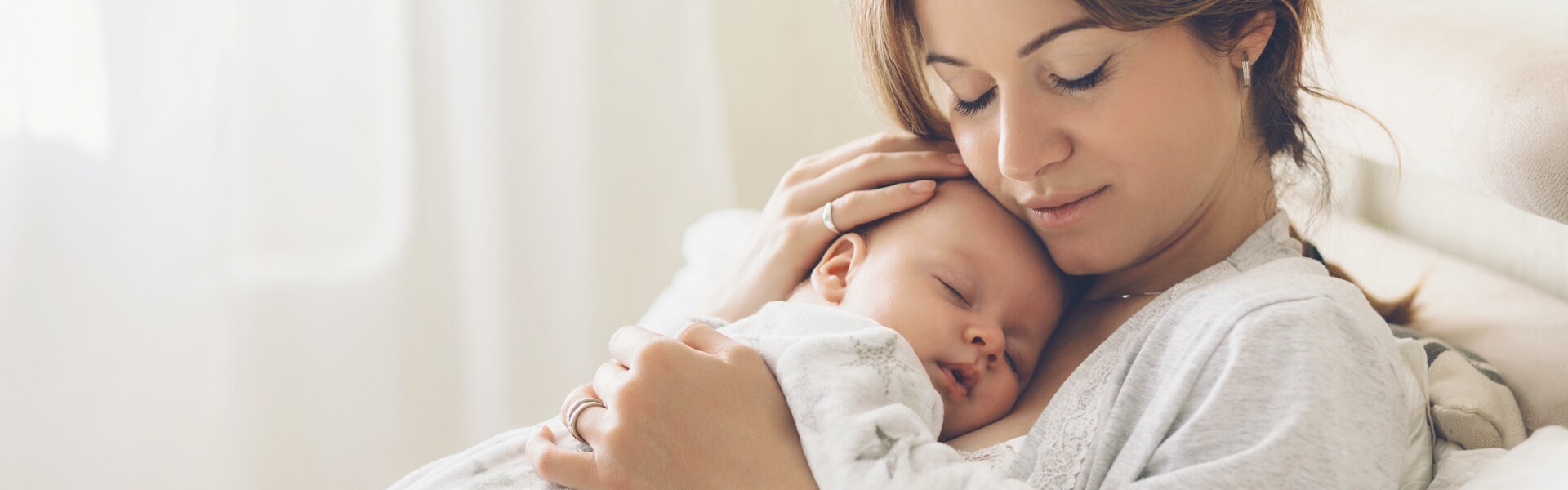 Frau mit Baby